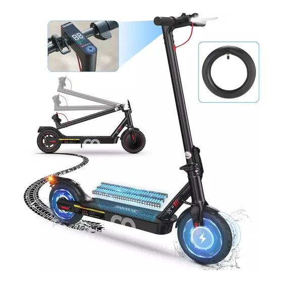 Iscooter I8 Patin Plegable 25km Por Hora 8.5 Pulgadas Neumático Motor 500w