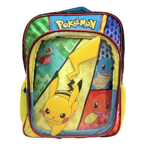 Mochila Escolar Infantil Pokémon Pikachu Color Amarillo