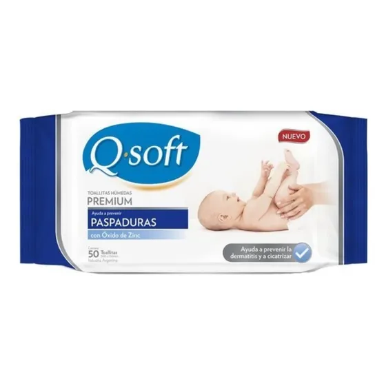 Toallitas Humedas Qsoft Premium Anti Paspaduras X50u