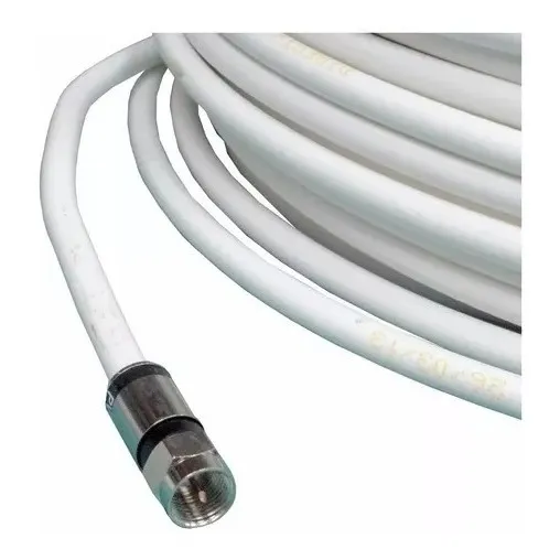 Cable Coaxil Tv Internet Premium 20 Metros Blanco O Negro