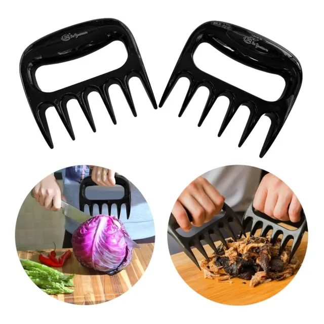 Par Garra De Urso Para Churrasco Desfiador Cortador De Carne Par Garra De Urso Para Churrasco Desfiador Cortador De Carne