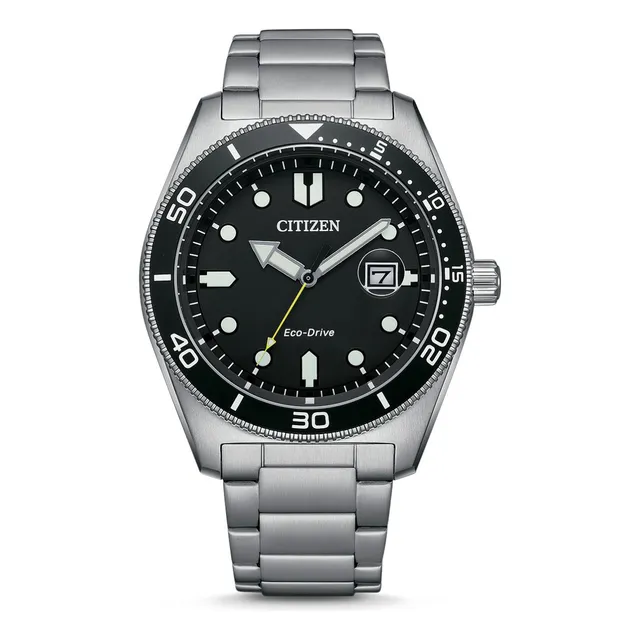 Reloj Citizen Aw176081e hombre acero inoxidable color de la malla plateado color del bisel gris color del fondo negro