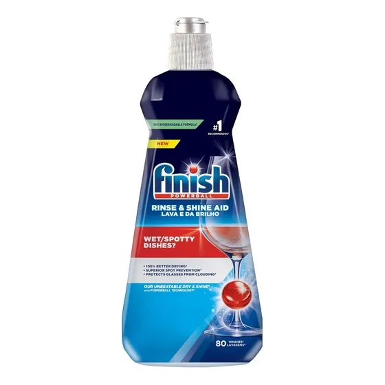 Finish Ayudante Enjuague Lavaplatos Abrillantador 80 Lavadas