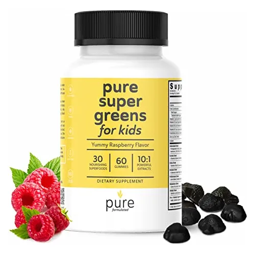 Pura Formulación Super Verdes Niños Gummies 1z6fb