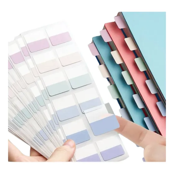 Notas  Autoadhesivas 420 Post It Transparentes Reutilizable Mix Grande, Mediano Y Pequeño