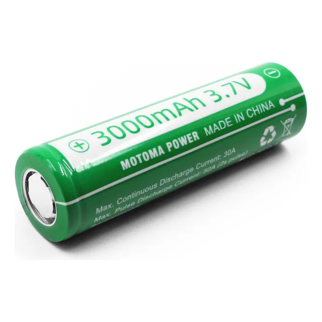 Pila Recargable 18650 Motoma 3000mah 3.7v 30a Alta Descarga