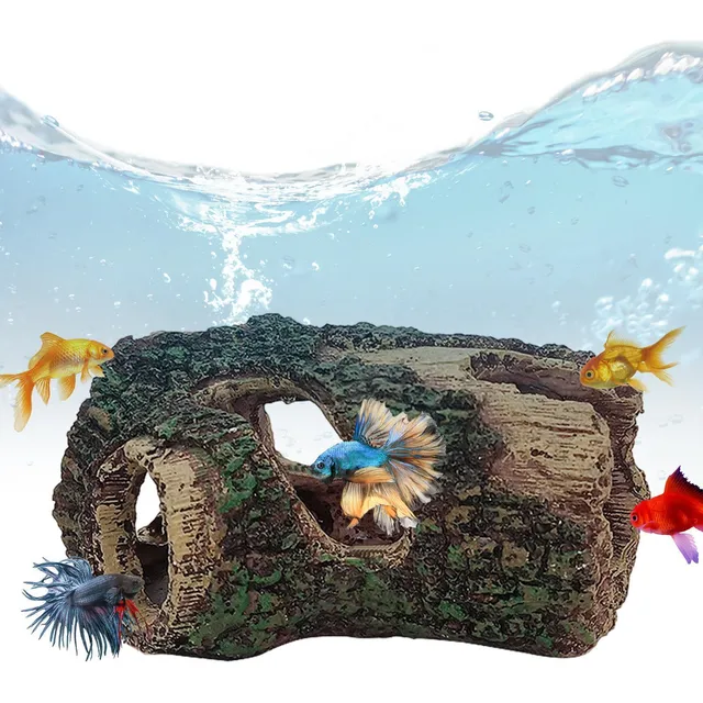 Decoración De Tanque De Peces De Cueva De Resina Adorno De Á