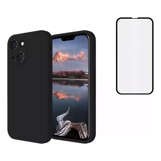 Pack Carcasa Para iPhone Todos Los Modelos + Lamina Vidrio 