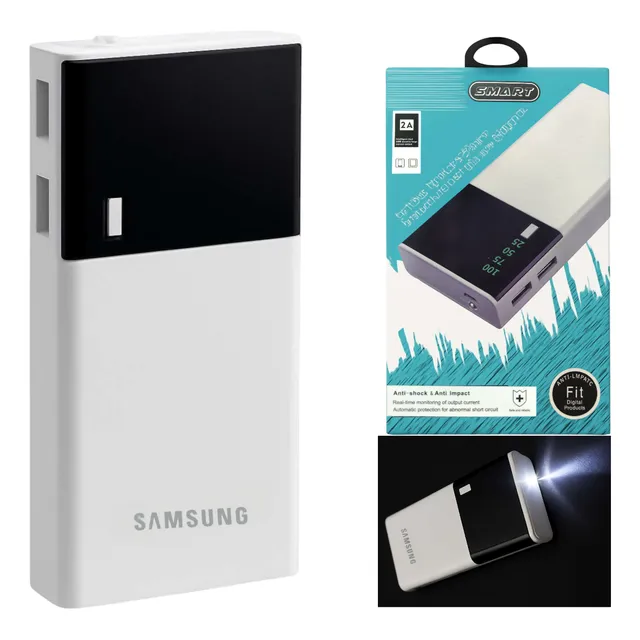 Cargador Portatil Power Bank 20000mah Con Linterna