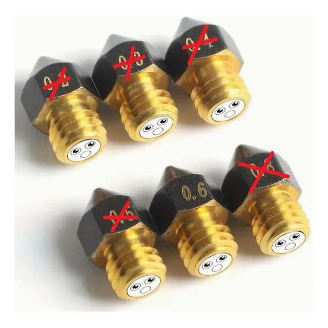 Nozzle Cht Alto Flujo Boquilla Mk8 Ender 3/pro/v2 5 Anet Et4