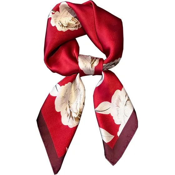 Pañuelo De Seda Ligero Moda Para Mujer En El Cuello