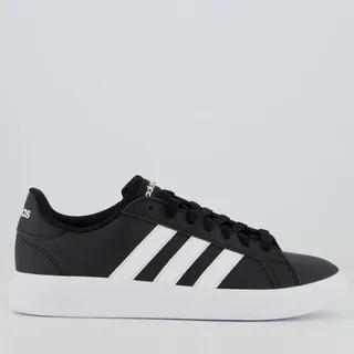 TĂȘnis adidas Grand Court Base 2.0 Simp Feminino Preto/branco TĂȘnis adidas Grand Court Base 2.0 Simp Feminino Preto/branco