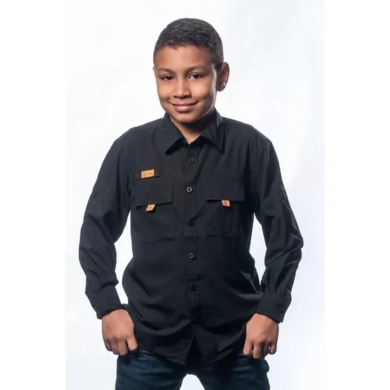 Camisa Ke Niño Manga Larga Ref. Jl09-27