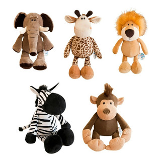 Precioso Set Peluches Safari, Animales De La Sabana, 5 Pzas. Precioso Set Peluches Safari, Animales De La Sabana, 5 Pzas.