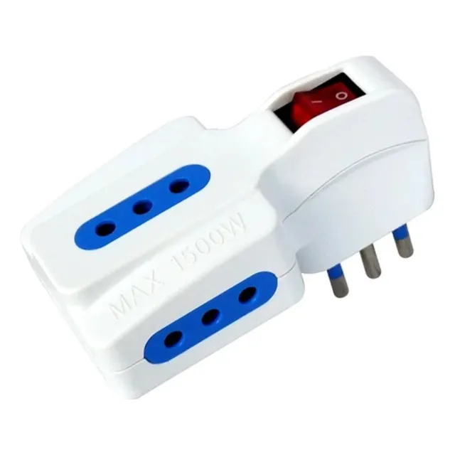 Adaptador De Corriente Triple C/switch 1500w Macrotel