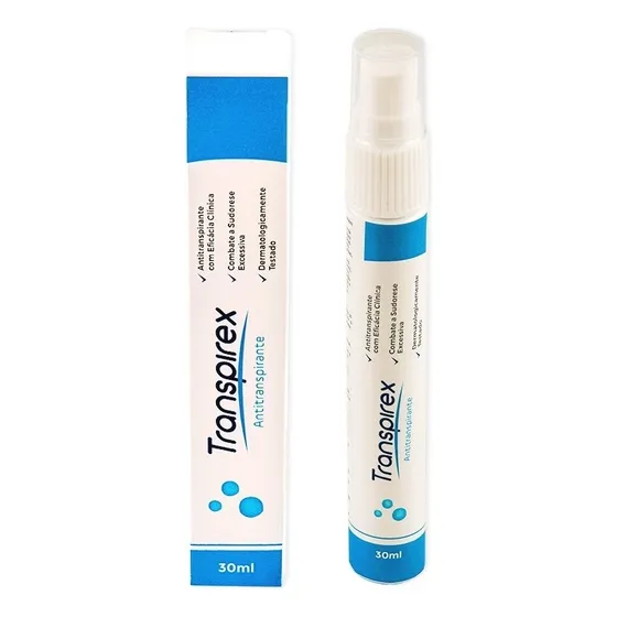 Transpirex 30 Ml - Resolva A Hiperidrose Fragrância Inodoro