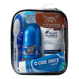 Kit De Viaje Para Él Mini Ones - Práctico Y Compacto Kit De Viaje Para Él Mini Ones - Práctico Y Compacto