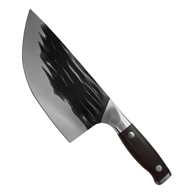 Chuchillo Hacha Curvo Profesional Cocina Madera Camping