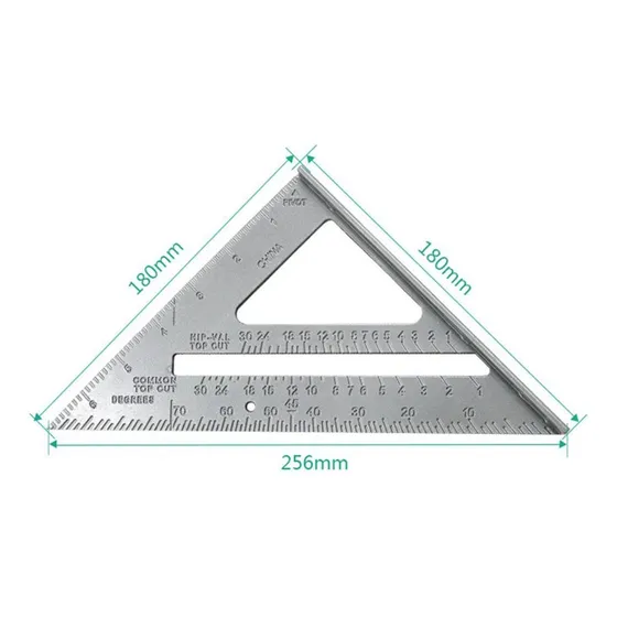 Herramienta Carpinteria Precision Regla Triangulo 90 Grado