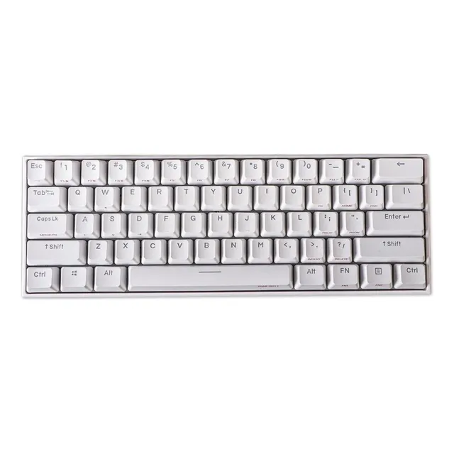 Teclado gamer bluetooth QWERTY Box Blue inglés US color blanco con luz RGB