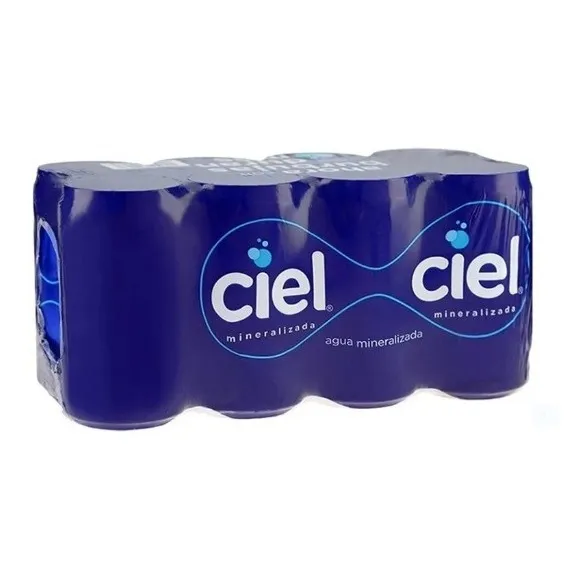 Agua Mineralizada Ciel 8 Latas De 235 Ml C/u (2 Paq)