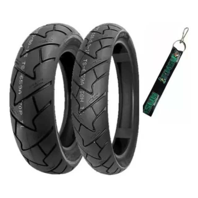 Llanta Timsun 100/80-17y140/60-17 Fz Ns +valvulas N431 N436