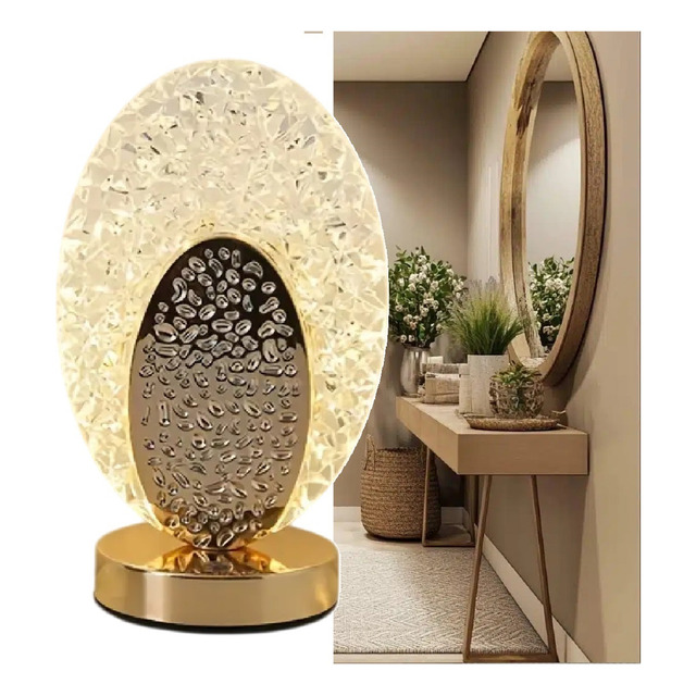 Abajur Cristal Led Usb Dimmer Mesa RecarregĂĄvel 3 Tons Luz Abajur Cristal Led Usb Dimmer Mesa RecarregĂĄvel 3 Tons Luz