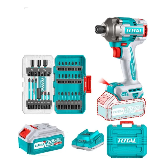 Combo P20s Atornillador De Impacto 285n.m + Set De Puntas