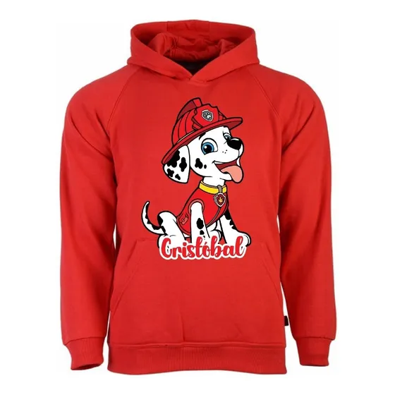 Polerón Marshall Paw Patrol Niños Personalizado Algodón 2