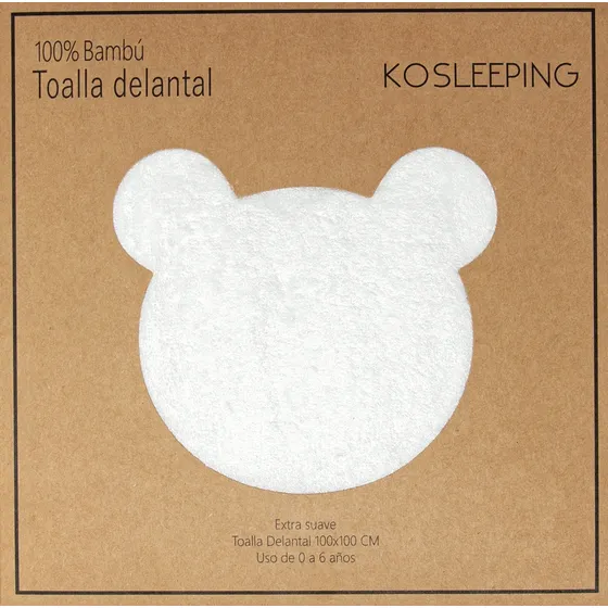 Toalla Delantal De Bambú Blanca