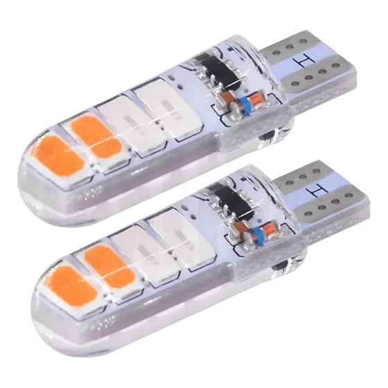 Par Bombillos Cocuyo/bayoneta T10 Carro/moto Federal Strober