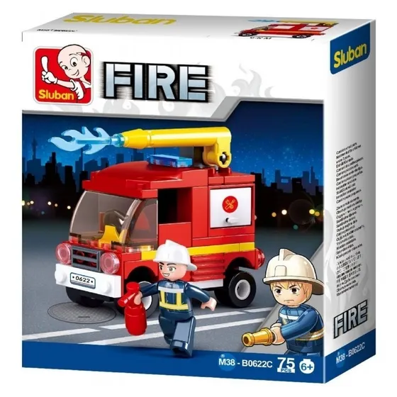 Bloques Sluban Fire Bombero Autobomba 75 Piezas B0622c