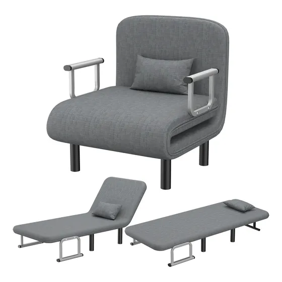 Sillón Sofa Cama Hogar Plegable Reclinable Confort