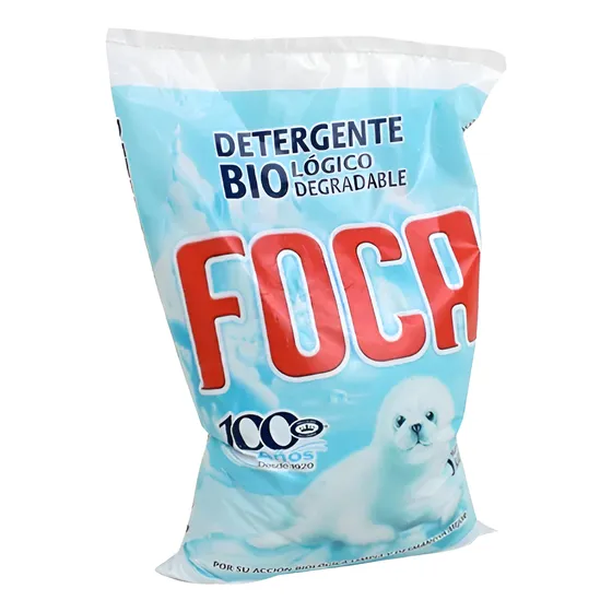 Jabón En Polvo Foca 1 Kg - Recarga Para Ropa Del Hogar