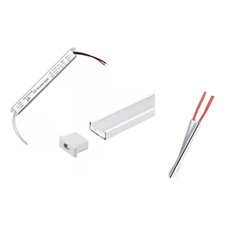 01 Perfil Nicho Sobrepor Slim 80cm C/ Led E Fonte Slim 01 Perfil Nicho Sobrepor Slim 80cm C/ Led E Fonte Slim
