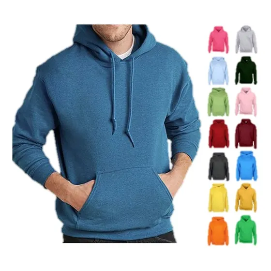 Sweater Sueter Hoodie Manga Larga Con Capucha Unicolor