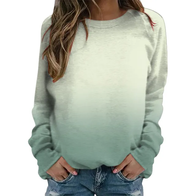 Duowei Lindo Top Manga Larga Para Mujer Moda Sudadera Jersey