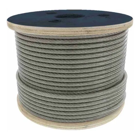 Cable De Acero Alma De Acero Iwrc 6x26 1/2  Rollo 500m P