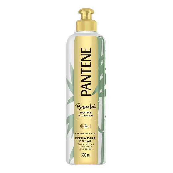 Crema De Peinar Pantene Bambú Nutre Y Crece X 300 Ml