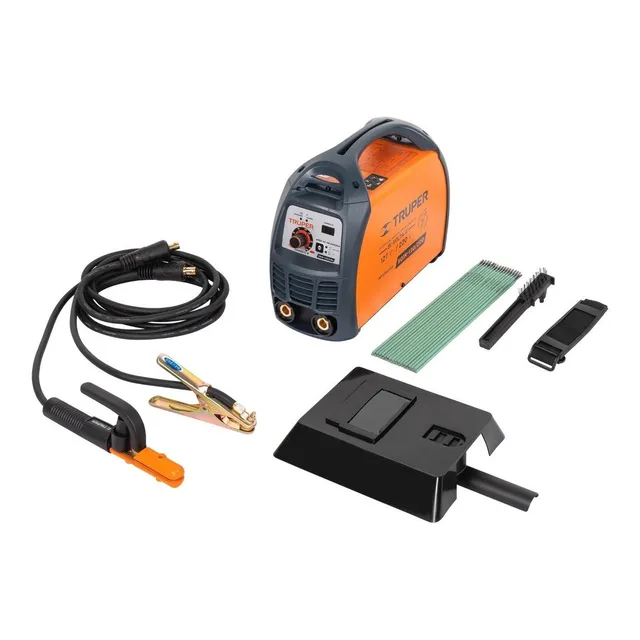 Soldadora inversora 130/200 Amps volt dual Truper SOIN-130/200 color naranja