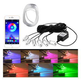 8m 6 En 1 Luces Tiras Led Rgb Luz Interior Auto Fibra Optica 8m 6 En 1 Luces Tiras Led Rgb Luz Interior Auto Fibra Optica
