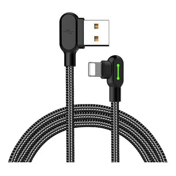 Cable Para iPhone USB - Lightning Gamer 90º Largo 1.8m Carga Rapida y Datos QC - Mcdodo CA-4673 C