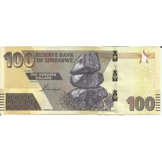 Zimbabwe 100 Dolares 2020