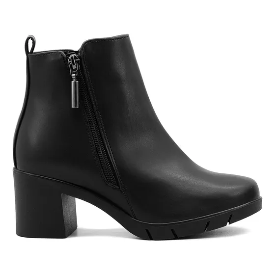 Elegante Botín Para Mujer Lady Paulina Formal Color Negro