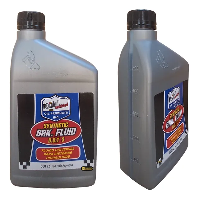 Líquido De Frenos Tipo 3 X 500cc Pack X 12u Servicio Pesado