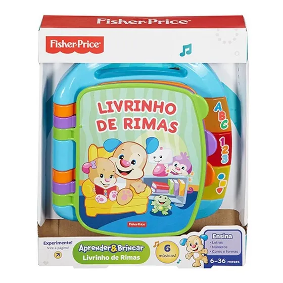Fisher Price Aprender E Brincar Livro De Rimas - Mattel