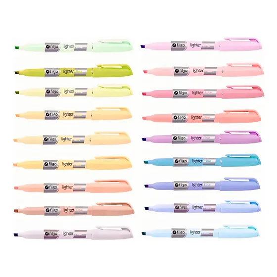 Resaltadores Filgo Ligther Fine X 18 Colores Pastel | Cuotas sin interés
