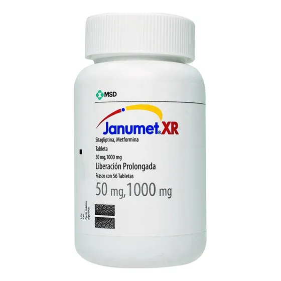 Janumet Xr Tableta 50 Mg/1000 Mg, 56 Tabletas