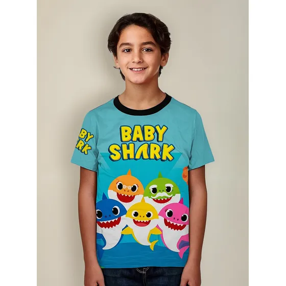 Camisetas Baby Shark De Moda Niños / Adultos 