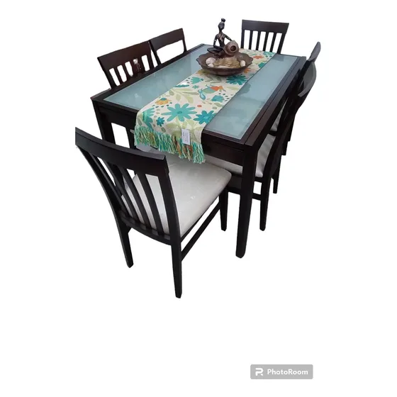 6 Sillas Y Mesa Barby Ext 1.23/2.46 X 0.90mts Costo Real!!!